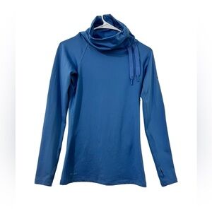 Nike Pro hyperwarm Hybrid Training Jersey top Blue Small Long Sleeve NWOT